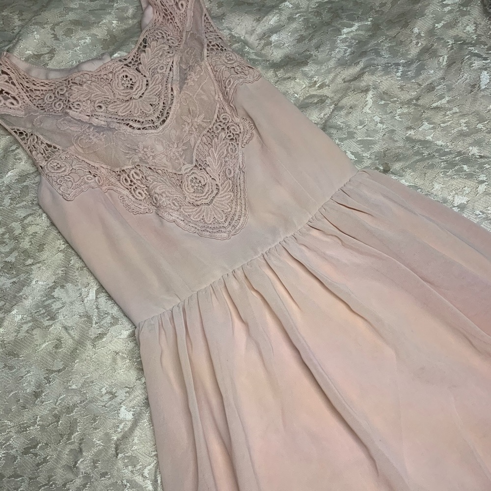 Baby pink dress